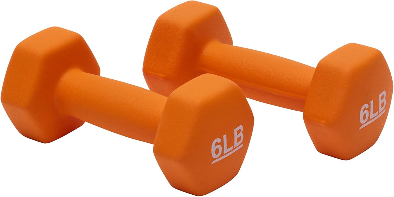 Basics Neoprene Dumbbell Hand Weights for Exercise and Muscle Toning - Image 3