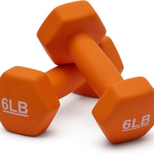 Basics Neoprene Dumbbell Hand Weights for Exercise and Muscle Toning